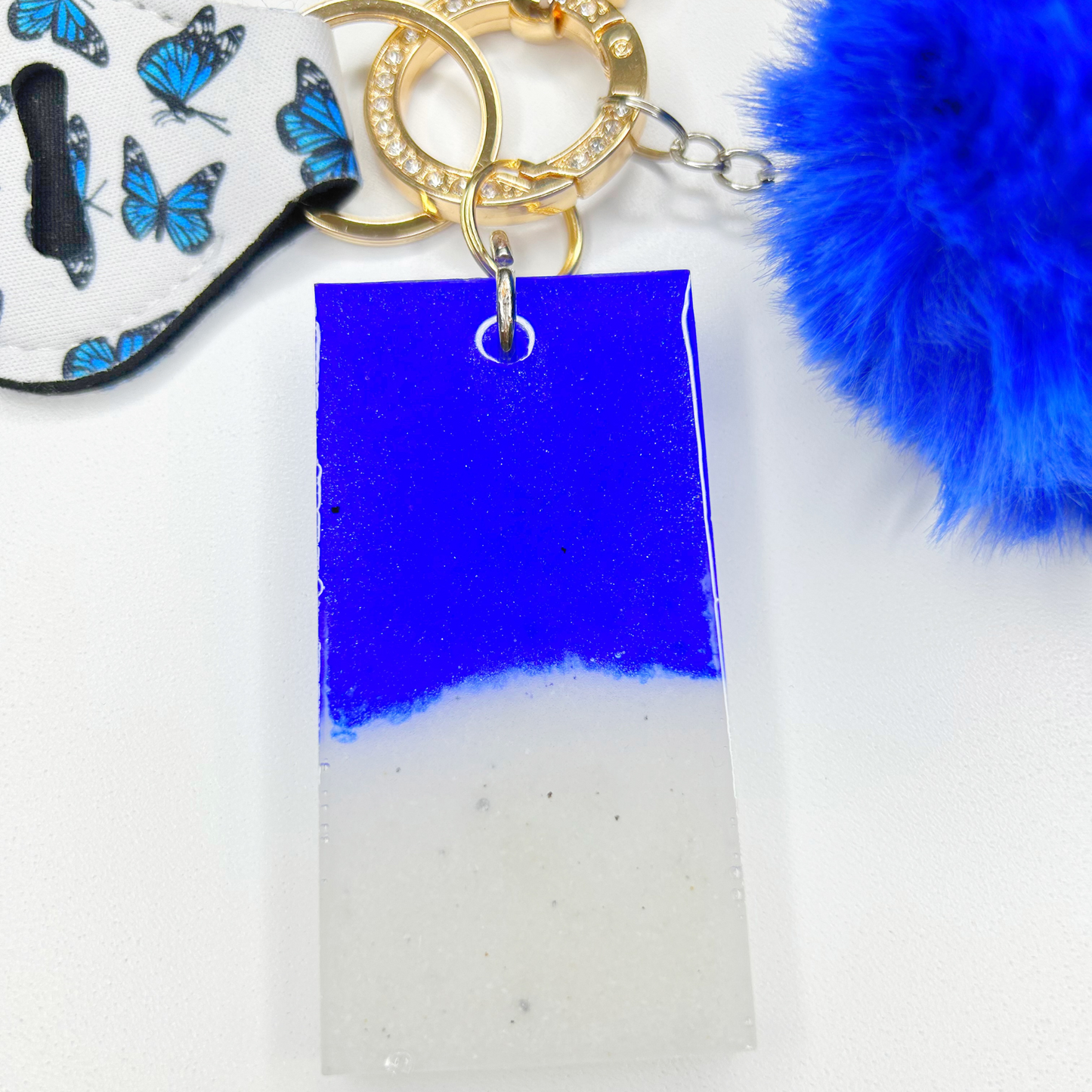 Simple Keychain - 4pcs White Sands Blue Oasis